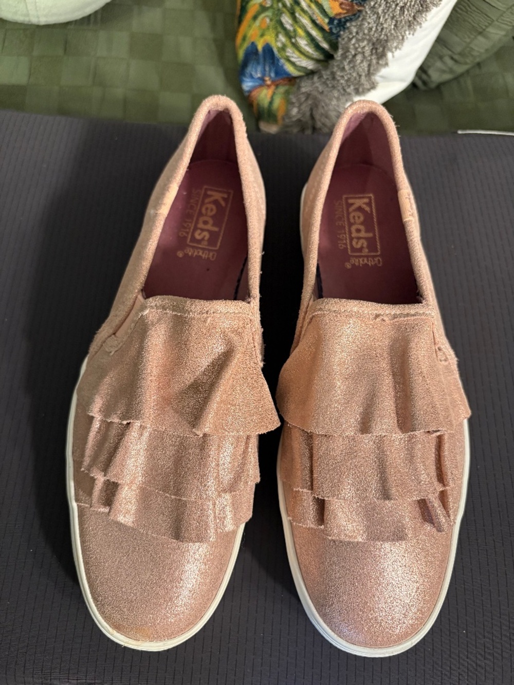 Keds Rose Pinkish Ruffle Sneakers
